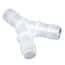 Eldon James Hose Barb Fitting, Y Union, Animal-Derivative-Free Polypropylene, 5/8" ID; 10/PK