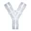 Eldon James Hose Barb Fitting, Y Union, Animal-Derivative-Free Polypropylene, 1/4" ID; 10/PK