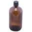 Environmental Express Boston Round Glass Bottle, Amber, Level 1, 1000 mL; 12/CS