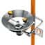 Guardian Equipment Combination Safety Shower with Eyewash, Stainless Steel Bowl and Shower Head