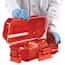 Heathrow Scientific DuraPorter™ Sample Carrier, transparent red polycarbonate, 1/ea