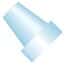 Idex Flangeless Ferrule, Natural ETFE, 1/16" OD Tubing, 1/4-28 Flat-Bottom; 10/PK