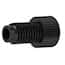 Idex Flanged Nut, Standard Knurl, Natural ETFE, 1/16" OD Tubing, 1/4-28 Flat-Bottom; 1/EA