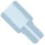 Idex Threaded Adapter, PTFE, 0.040" ID, 1/4-28 Flat Bottom (F) to 1/4-28 Flat Bottom (M)