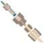 Idex Peristaltic Tubing Adapter, Large Bore, PEEK/ETFE, 0.070" Bore, 0.25" OD x 0.10 to 0.15" ID; 2/PK