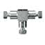Idex VHP Tee Assembly, SS, 0.020" ID, 1/16" OD Tubing, 10-32 Coned; 1/EA