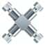 Idex VHP Cross Assembly, SS, 0.020" ID, 1/16" OD Tubing, 10-32 Coned; 1/EA