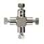 Idex VHP Cross Assembly, SS, 0.040" ID, 1/16" OD Tubing, 10-32 Coned; 1/EA
