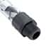 Koflo 1/2-40C-4-6-2 Clear PVC schedule 40 pipe mixer; 1/2" NPT(M), 6 elements