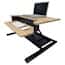 Luxor CVTR PRO-WO Two-Tier Pneumatic Standing Desk Converter - White Oak