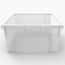 Luxor Stackable Storage Bins, Large, Clear; 4/Pk