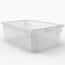 Luxor Stackable Storage Bins, Large, Clear; 4/Pk