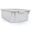 Luxor Stackable Storage Bins, Large, Gray; 4/Pk