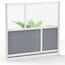 Luxor Modular Room Divider Wall System, Starter Wall, 53" x 48"; 2/Pk