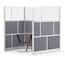 Luxor Modular Room Divider Wall System, Starter Wall, 53" x 48"; 2/Pk