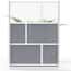 Luxor Modular Room Divider Wall System, Starter Wall, 53" x 70"; 2/Pk