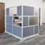 Luxor Modular Room Divider Wall System, Add-On Wall, 53" x 70"; 2/Pk