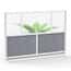Luxor Modular Room Divider Wall System, Starter Wall, 70" x 48"; 2/Pk