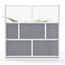 Luxor Modular Room Divider Wall System, Starter Wall, 70" x 70"