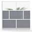 Luxor Modular Room Divider Wall System, Add-On Wall, 70" x 70"; 2/Pk