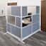 Luxor Modular Room Divider Wall System, Add-On Wall, 70" x 70"; 2/Pk