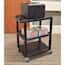 Luxor WT34S Multipurpose Utility Cart, Three Tuffy Flat Shelves, Black; 34" H