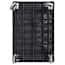 Luxor Tub Shelf Utility Cart, Heavy Duty, with Two 2-1/2" Tub Shelves, Black