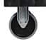 Luxor Tub Shelf Utility Cart, Heavy Duty, with Two 2-1/2" Tub Shelves, Black