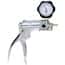 Hand-operated vacuum/pressure pump, 15 mL/stroke, zinc alloy body SKU 7930101