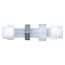 PharmaFluor Panel-Mount Compression Fitting, Straight Union, PFA, 3/8" OD
