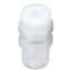 PharmaFluor Compression to Threaded Fitting, Straight Adapter, PFA, 3/8" OD x 1/2" NPT(M)