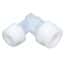 PharmaFluor Compression Fitting, Elbow Reducer, PFA, 3/4" OD x 1/2" OD