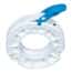 PharmaLok Hygienic Union TC Clamp, Glass-Reinforced White Nylon Blue Lever, 1" (25.4 mm) to 1.5” (38.1 mm)
