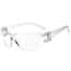 Radnor Classic Gray Frameless Safety Glasses with Gray Polycarbonate Anti-Scratch Lens
