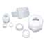 Saint Gobain PharmaFluor ® Compression Fitting, Straight Reducer, PFA, 1/4" OD x 1/8" OD