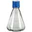 TriForest FBC0500S Baffled-Base Sterile Erlenmeyer Shaker Flask, PC, 500 mL; 48/CS