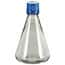 TriForest FBC2000S Baffled-Base Sterile Erlenmeyer Shaker Flask, PC, 2000 mL; 24/CS
