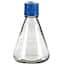 TriForest FPC0500S Flat-Base Sterile Erlenmeyer Shaker Flask, PC, 500 mL; 48/CS