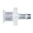 Value Plastics Luer to Hose Barb Fitting, Straight Adapter, Polypropylene, Female Luer Thread x 500 Series Barb 1/8" ID; 25/Pk