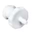 Value Plastics Luer to Hose Barb Fitting, Straight Adapter, White Nylon, Female Luer Thread x 200 Series Barb 1/16" ID; 25/Pk
