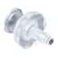 Value Plastics Luer to Hose Barb Fitting, Straight Adapter, Polypropylene, Female Luer Thread x 200 Series Barb 3/32" ID; 25/Pk
