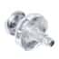 Value Plastics Luer to Hose Barb Fitting, Straight Adapter, Clear Polycarbonate, Female Luer Thread x 200 Series Barb 3/32" ID; 25/Pk