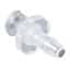 Value Plastics Luer to Hose Barb Fitting, Straight Adapter, Polypropylene, Female Luer Thread x 200 Series Barb 1/8" ID; 25/Pk