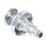 Value Plastics Luer to Hose Barb Fitting, Straight Adapter, Clear Polycarbonate, Female Luer Thread x 200 Series Barb 1/8" ID; 25/Pk