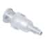 Value Plastics Luer to Hose Barb Fitting, Straight Adapter, Polypropylene, Female Luer Thread Panel Mount 1/4-28 UNF x 200 Series Barb 3/32" ID; 25/Pk