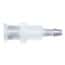 Value Plastics Luer to Hose Barb Fitting, Straight Adapter, Polypropylene, Female Luer Thread Panel Mount 1/4-28 UNF x 200 Series Barb 3/32" ID; 25/Pk