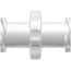 Value Plastics Luer Fitting, Straight Union, Clear Polycarbonate, Female Luer Thread ; 25/Pk