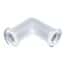 Value Plastics Luer Fitting, Elbow Union, Polypropylene, Female Luer Thread; 25/Pk