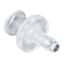 Value Plastics Luer to Hose Barb Fitting, Straight Adapter, Polypropylene, Female Luer Thread, Smooth Bore x 500 Series Barb 1/8" ID; 25/Pk