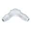 Value Plastics Hose Barb Fitting, Elbow Union, PVDF, 200 Series 1/8" ID; 25/Pk